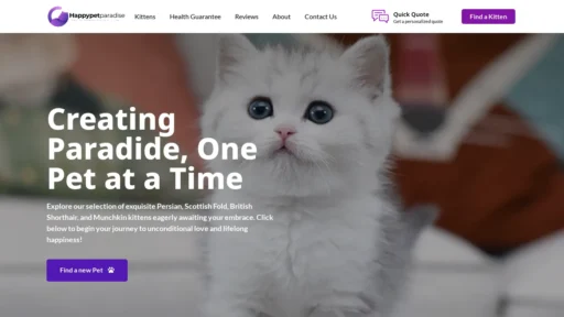 A screenshot of Happypetparadise.shop