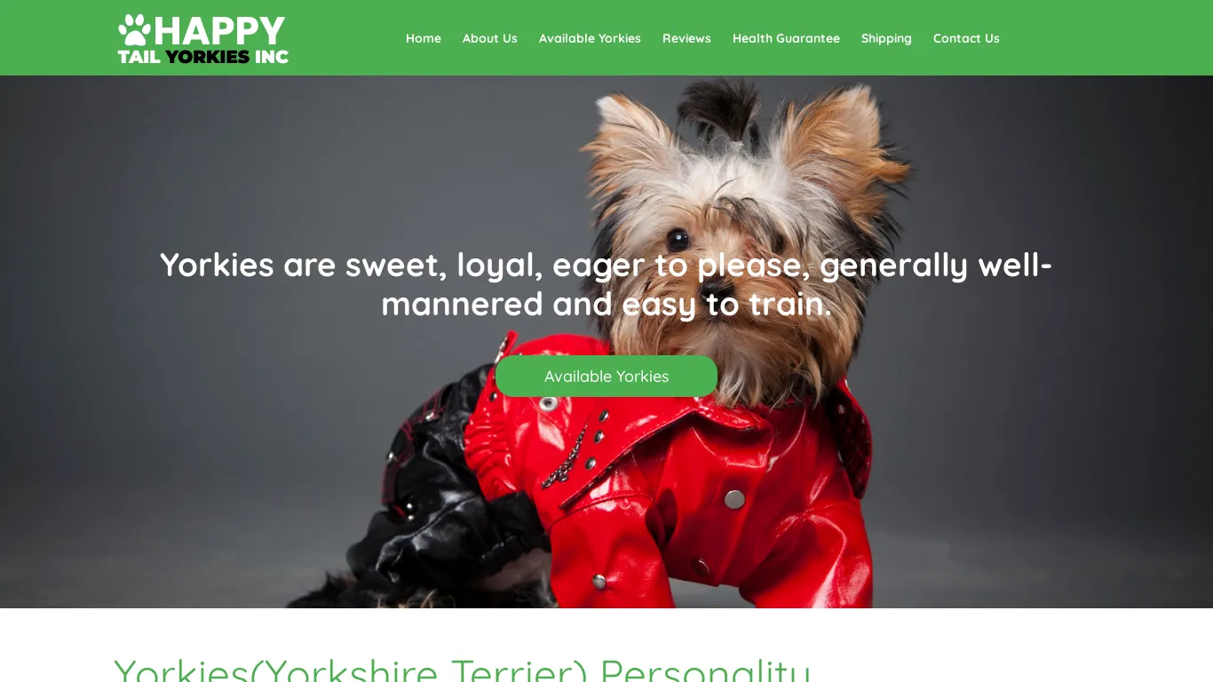 is Home - Happy Tail Yorkies Inc legit? screenshot