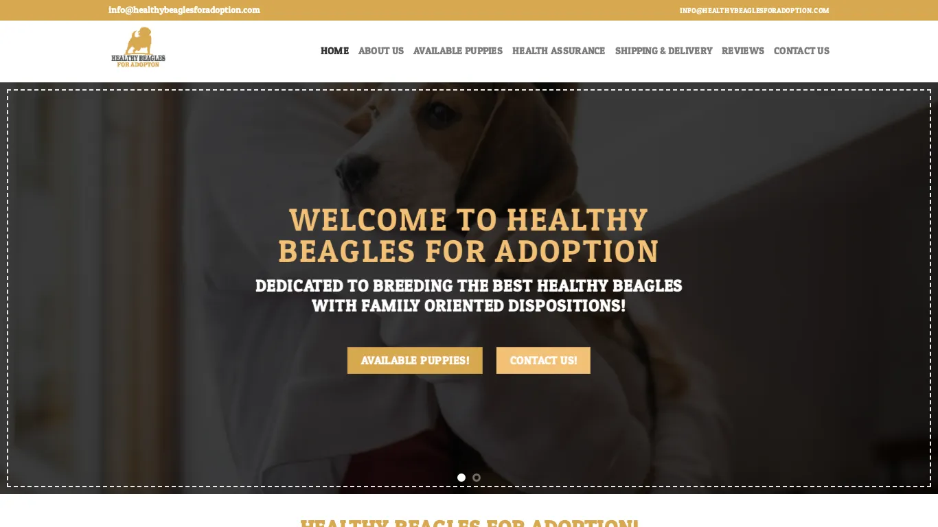 is Happy Home For Beagle puppies legit? screenshot