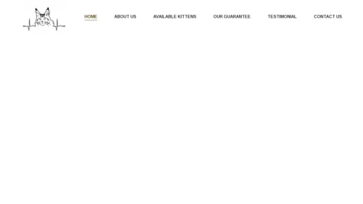 A screenshot of Homeofgiantmainecoonkitten.com