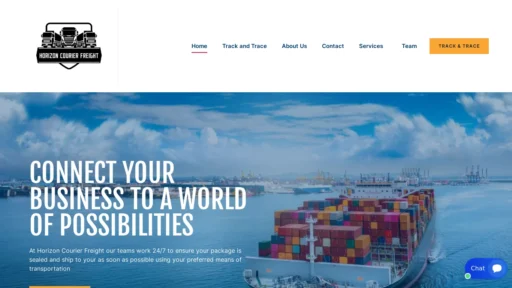 A screenshot of Horizoncourierfreight.com