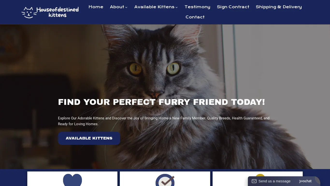 is houseofdestinedkittens.com legit? screenshot