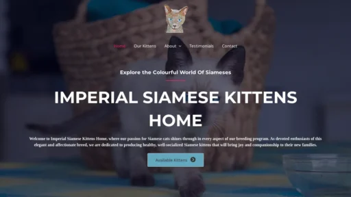 A screenshot of Imperialsiamesekittens.com