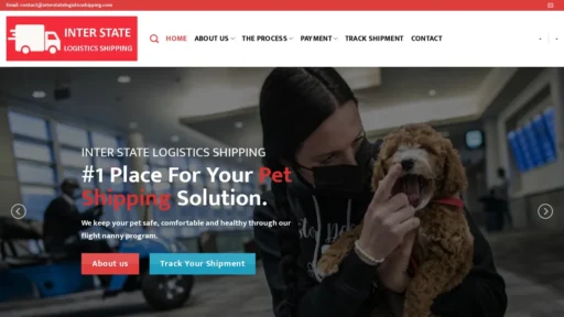 A screenshot of Interstatelogisticsshipping.com