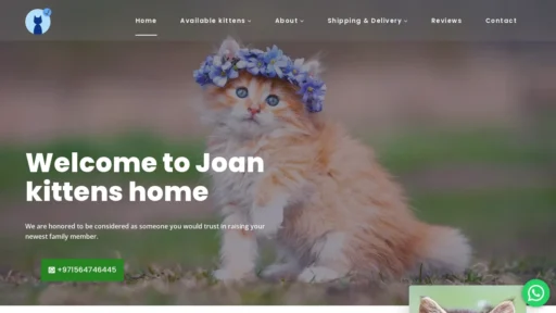 A screenshot of Joankittieshome.com