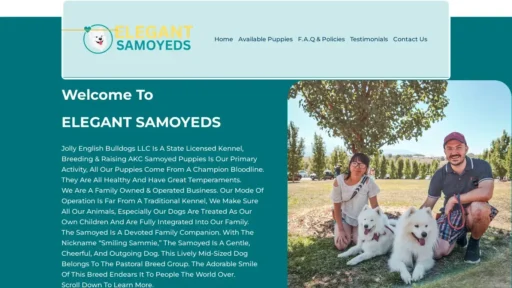 A screenshot of Jollyenglishbulldogs.com