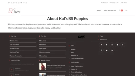 A screenshot of Kbspups.com