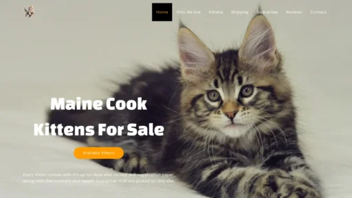 A screenshot of Kelliamaine.com
