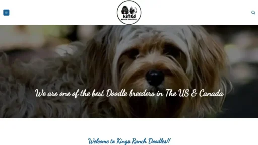 A screenshot of Kingsranchdoodles.com