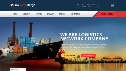 A screenshot of Linkclexcargo.com