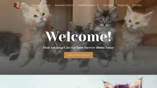 A screenshot of Lisakittycoons.com