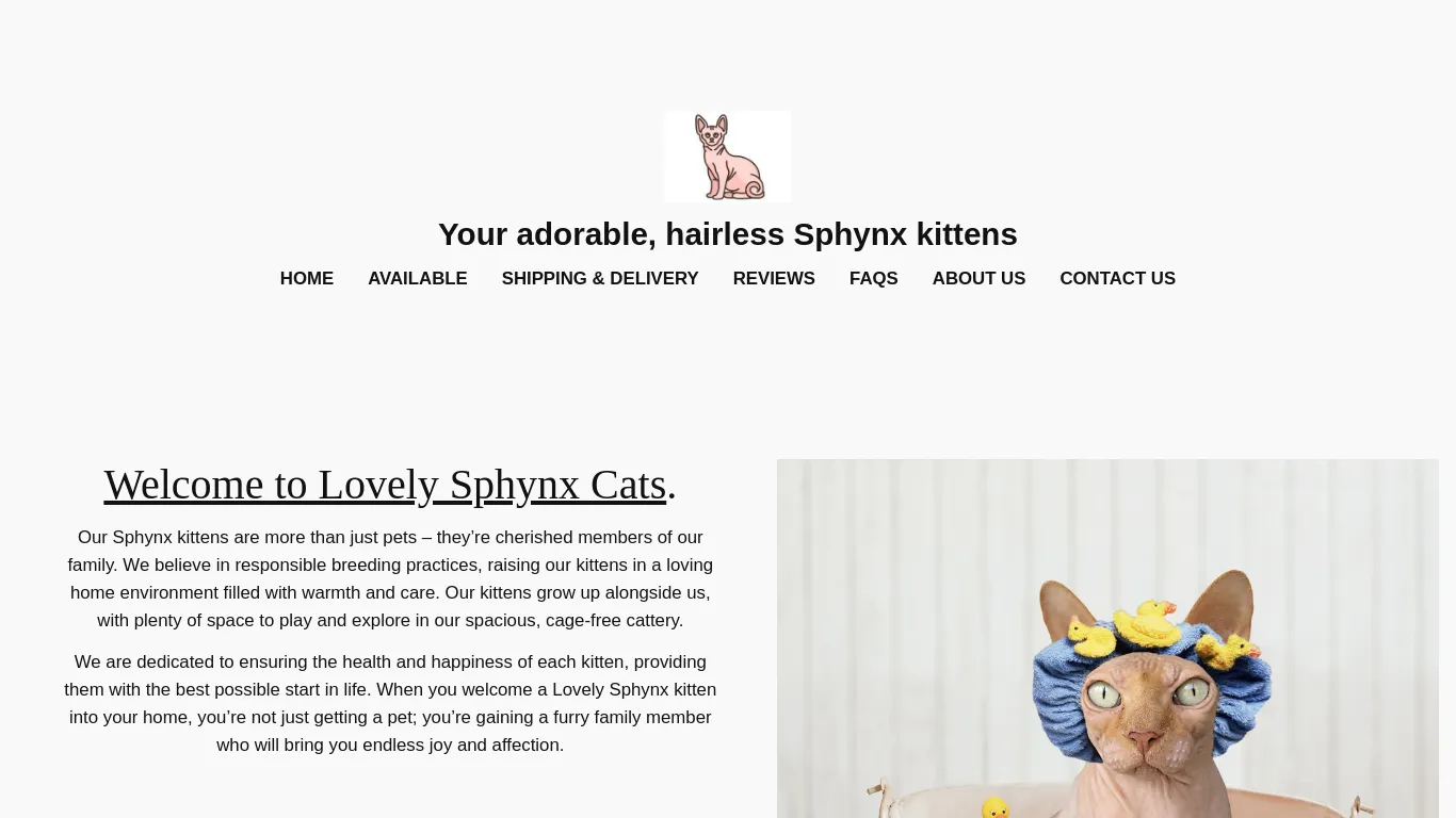 is Your adorable, hairless Sphynx kittens legit? screenshot