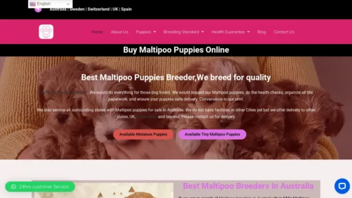 A screenshot of Maltipoomatchup.com