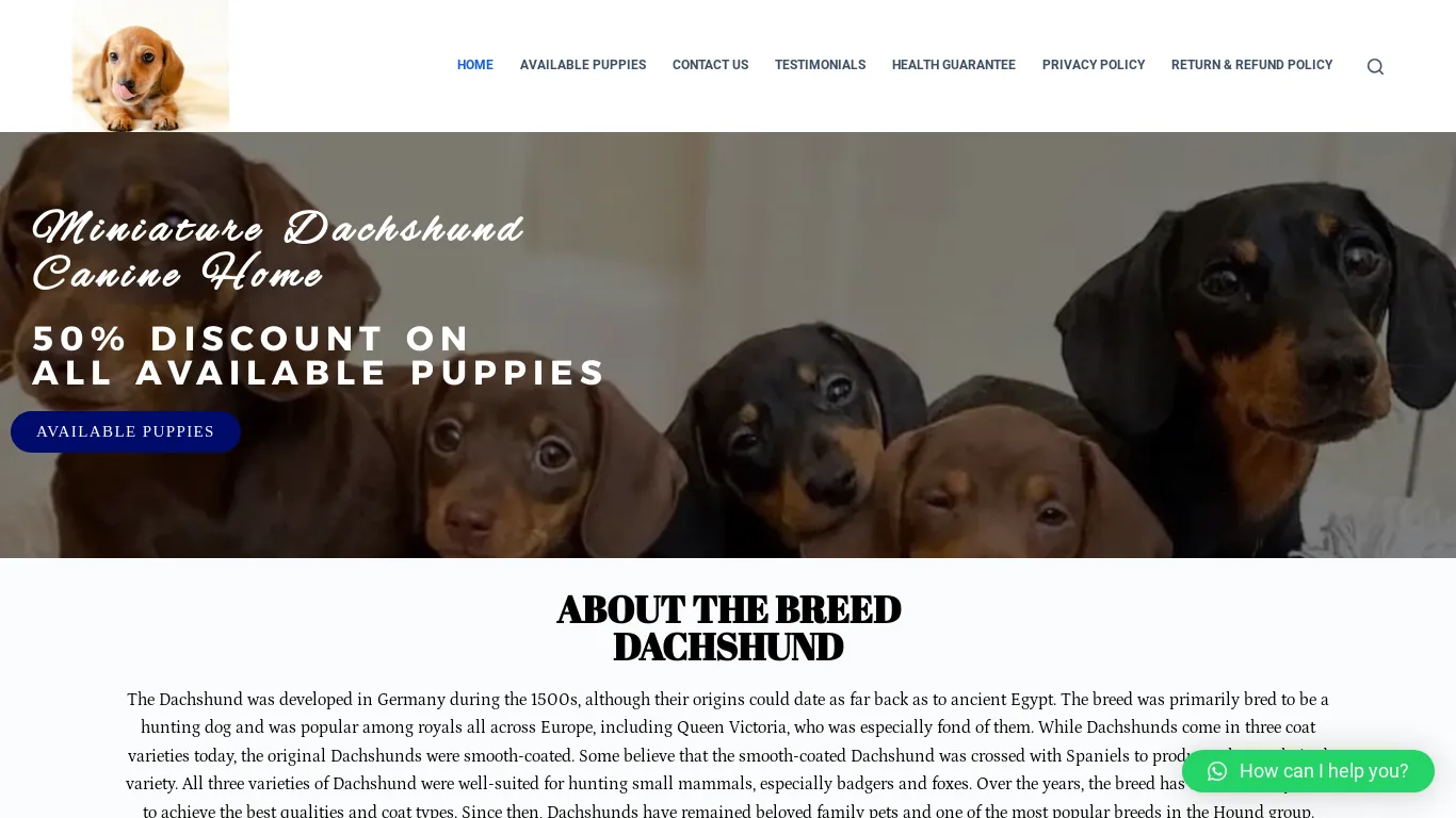 is Miniature Dachshund Puppies – The Best Of Its Kind legit? screenshot