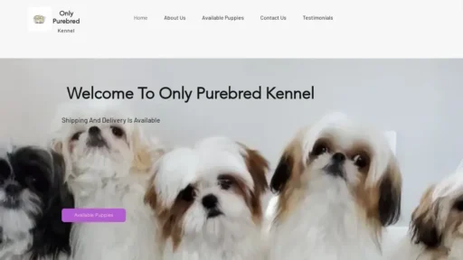 A screenshot of Onlypurebredkennel.com