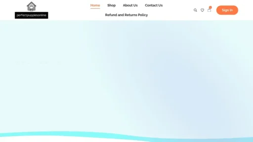 A screenshot of Perfectpuppiesonline.com