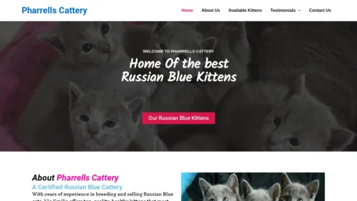 A screenshot of Pharrellscattery.com