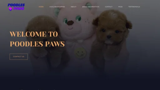 A screenshot of Poodlespawss.com