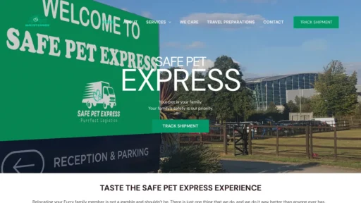 A screenshot of Safepetexpress.us