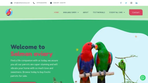 A screenshot of Salmanaviary.com