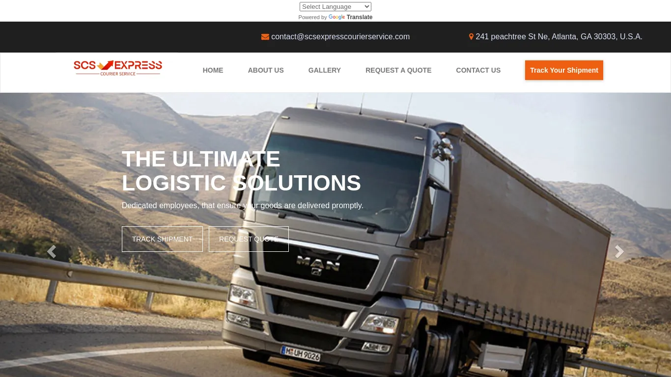 is SCS EXPRESS COURIER SERVICE | Ship your parcel today. legit? screenshot