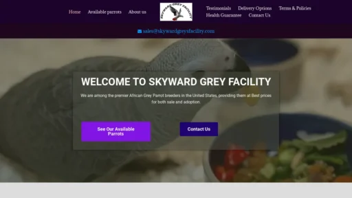 A screenshot of Skywardgreysfacility.com