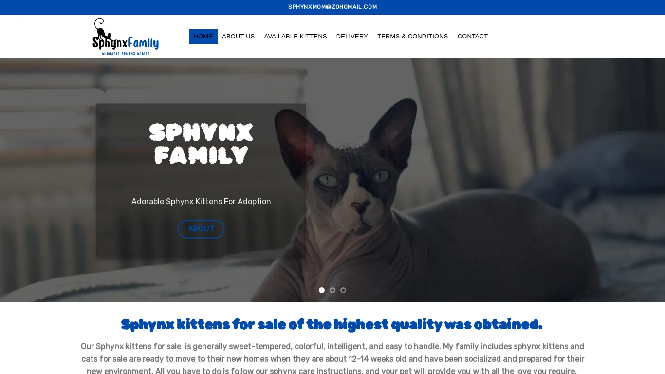 is Sphynx Family – Sphynx Kittens For Sale legit? screenshot