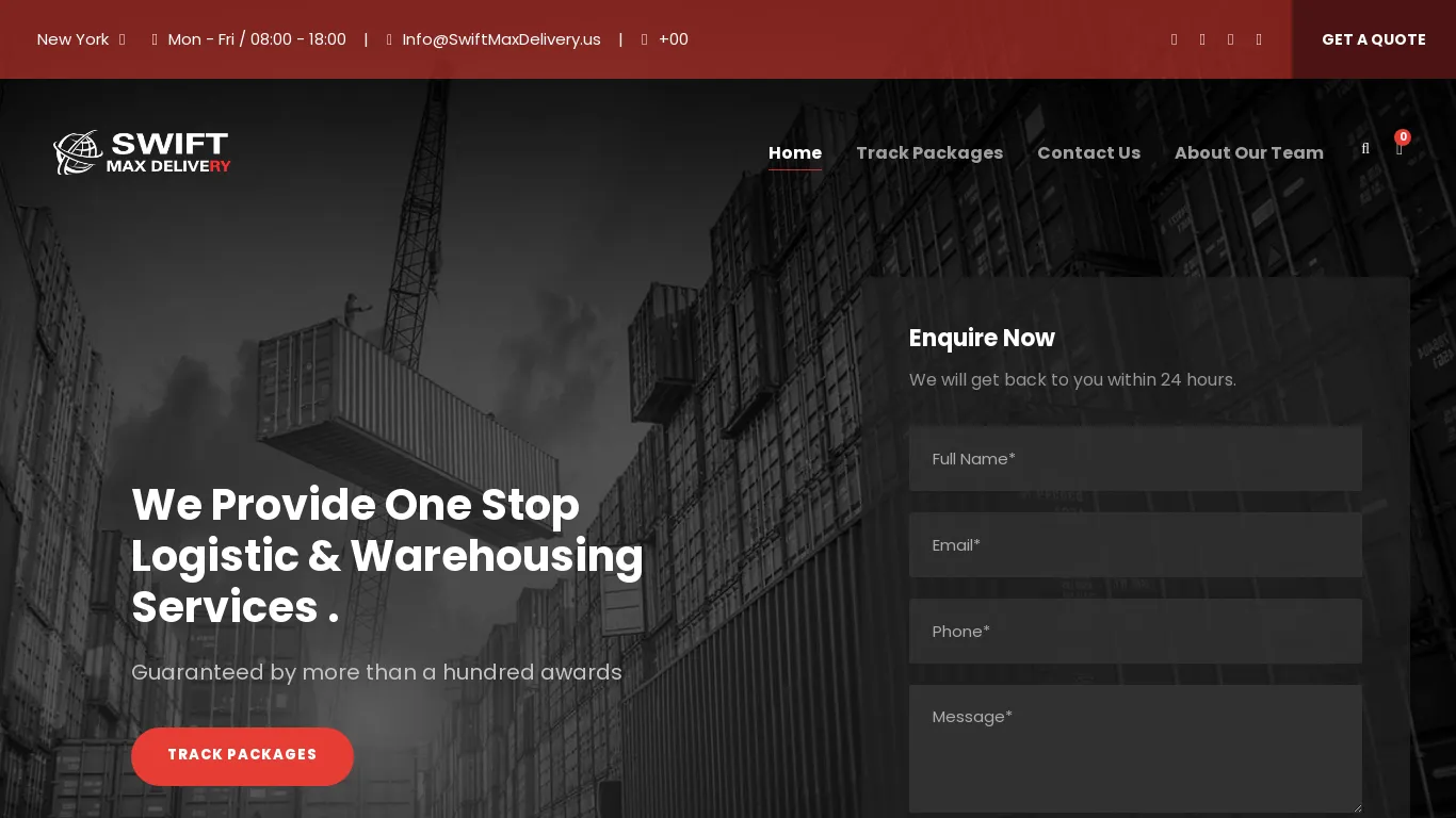 is Swift Max Delivery – Logistics & Transportation WordPress legit? screenshot