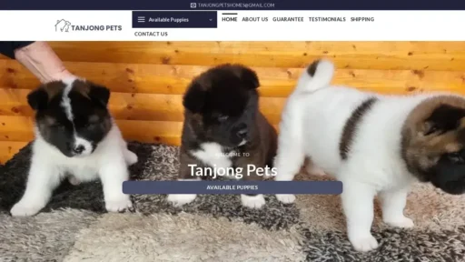 A screenshot of Tanjongpets.com