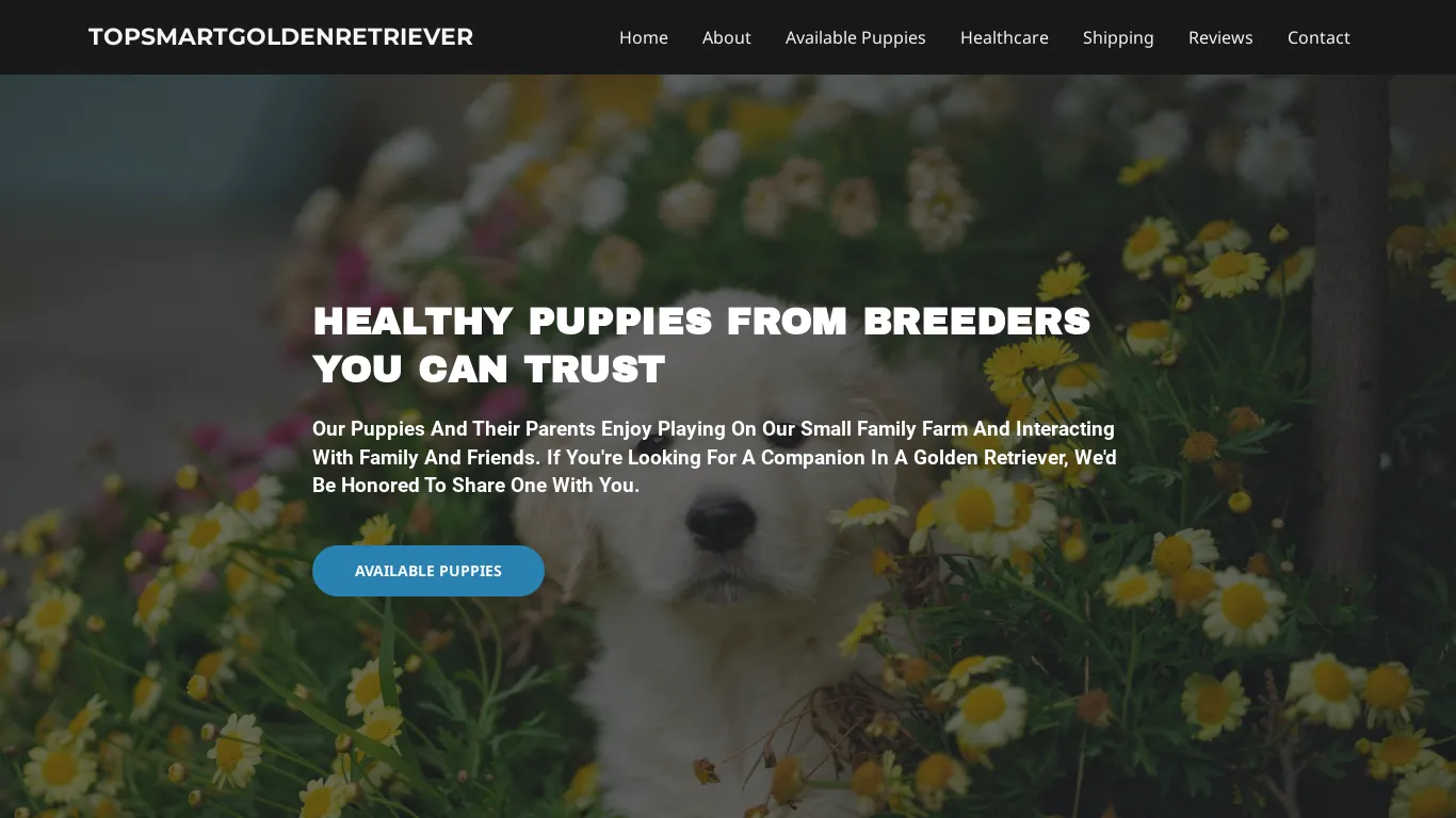 is TOPSMARTGOLDENRETRIEVER – topsmartgoldenretriever.com legit? screenshot
