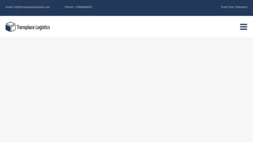 A screenshot of Transplacelogistics.net