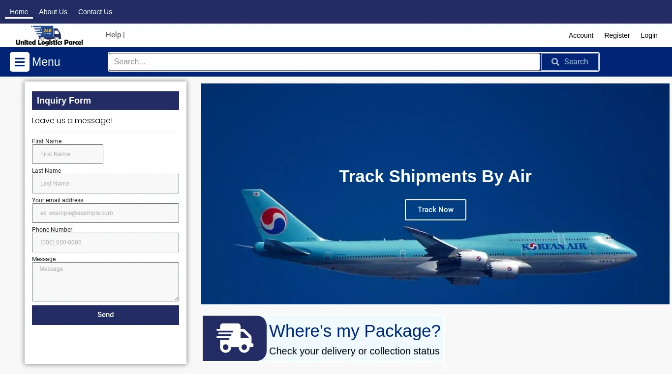 is unitedlogisticsparcel.com – Fastest and Trusted Parcel Logistic legit? screenshot