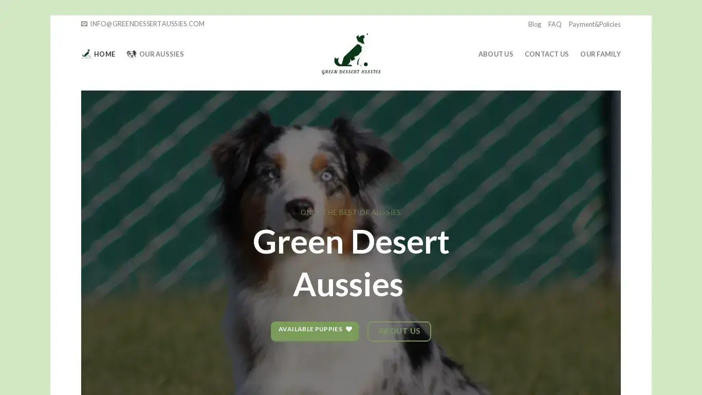 is Green Dessert Aussies – We Breed Them From Our Hearts legit? screenshot