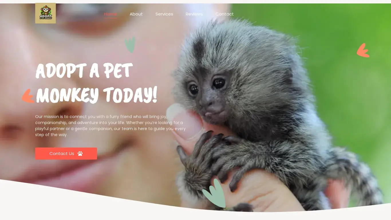 is Adopt A Pet Monkey legit? screenshot