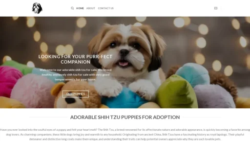 Scam Website Screenshot Adorableshihtzuforsale.com