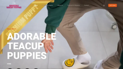 Scam Website Screenshot Adorableteacuppuppies.online