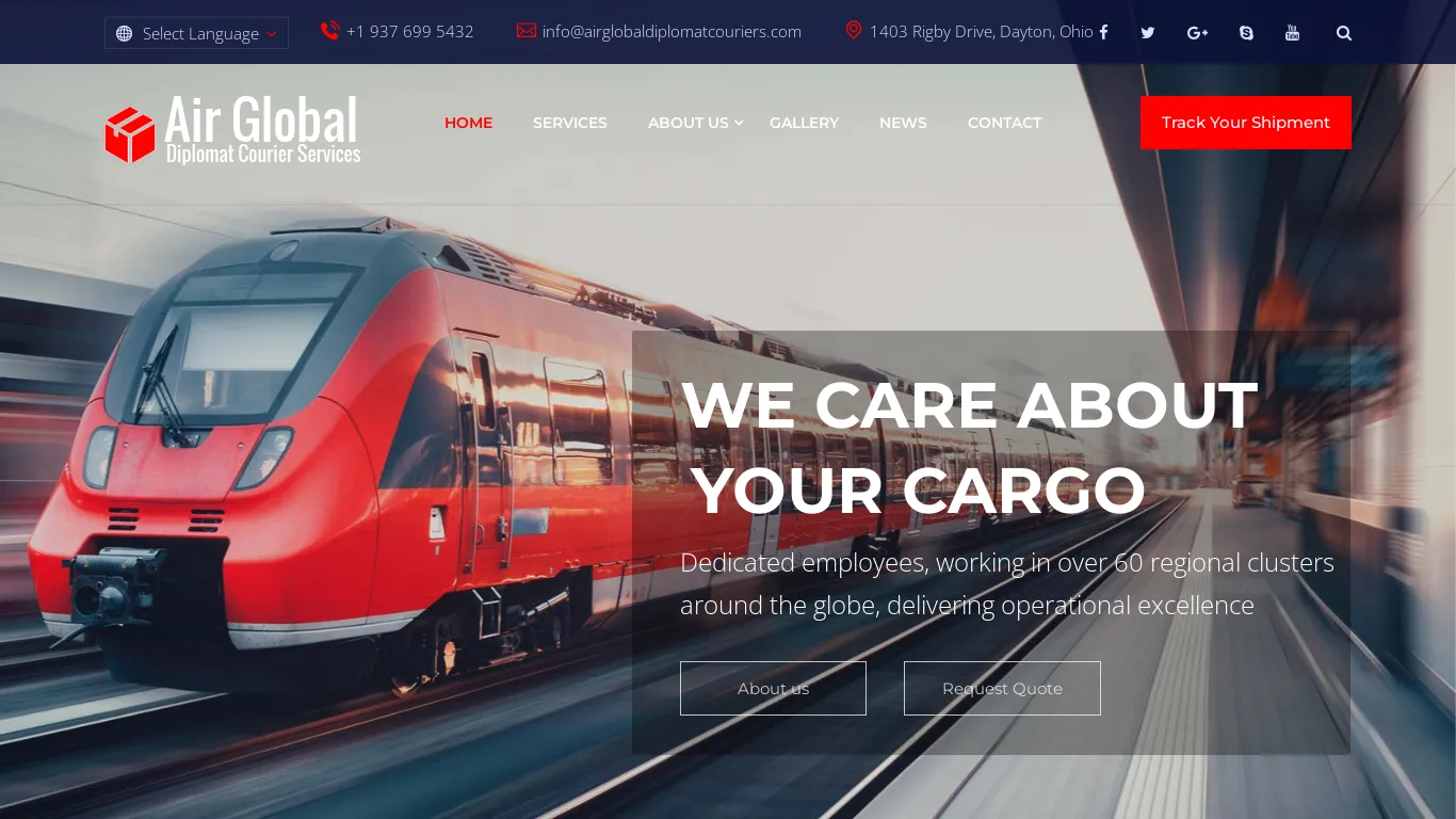 is Air Global Diplomat Courier Services | Home legit? screenshot