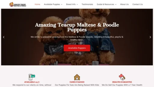 Scam Website Screenshot Akcregisteredteacupmaltesepoodle.com