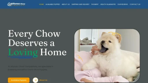 Scam Website Screenshot Alfonsochowcompanions.com