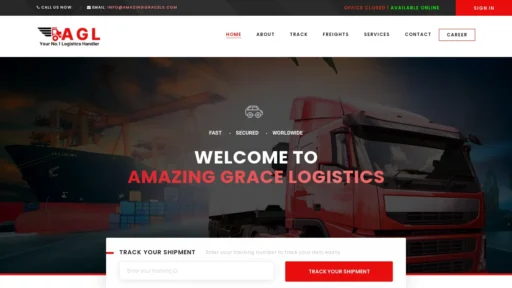 Scam Website Screenshot Amazinggracels.com