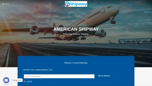 Scam Website Screenshot Americanshipway.com