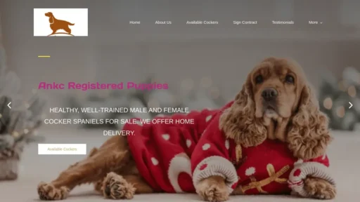 Scam Website Screenshot Anavalesspanielhome.com