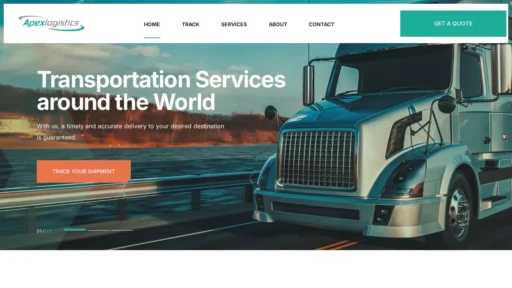 Scam Website Screenshot Apexmaritimelogistics.com