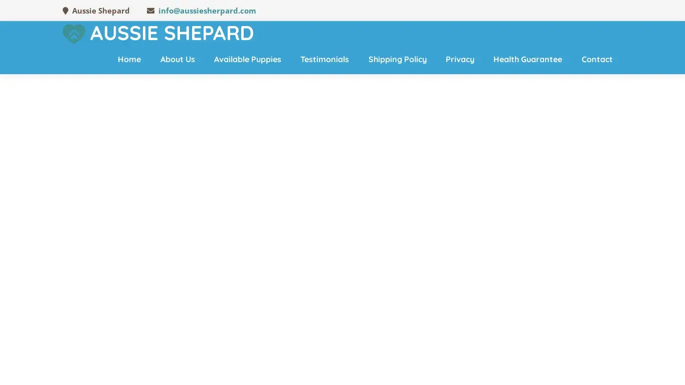 is Aussie Shepard - Homebred Australian Shepherd Puppies For Sale legit? screenshot