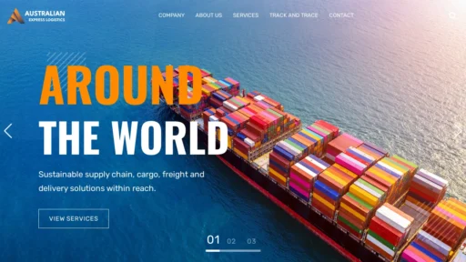 Scam Website Screenshot Australianexpresslogistics.com
