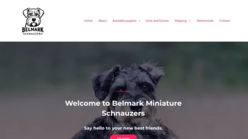 Scam Website Screenshot Belmarkschnauzers.com