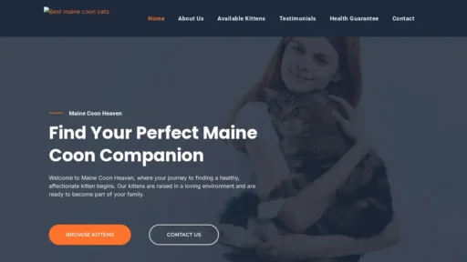 Scam Website Screenshot Bestmainecooncats.com