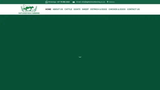 Scam Website Screenshot Bjplivestockfarming.co.za