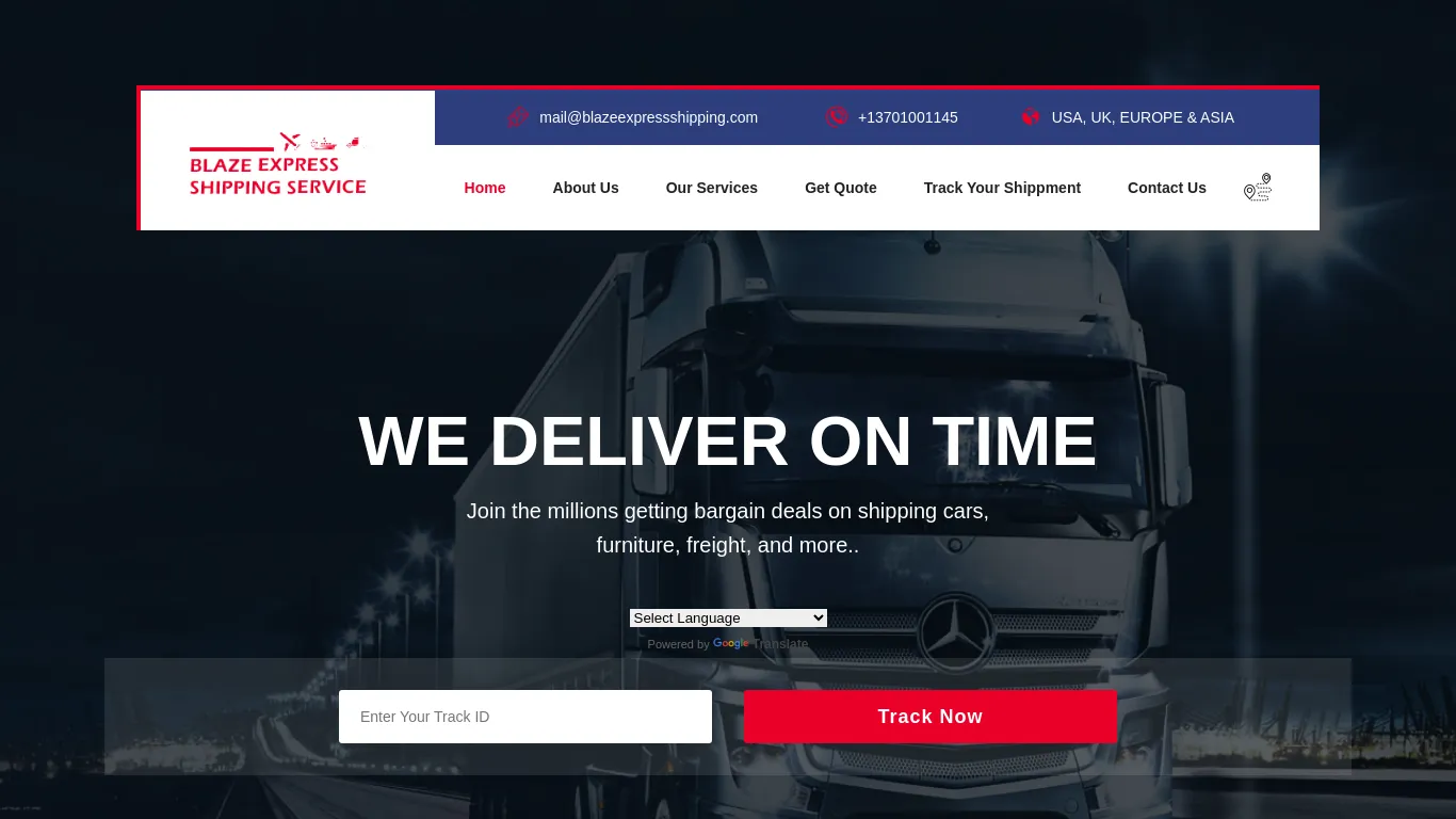 is Blaze Express Shipping Service | Efficiency at your doorstep legit? screenshot