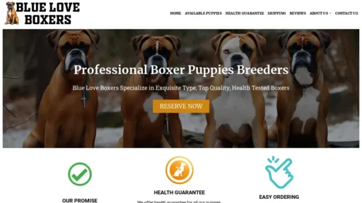 Scam Website Screenshot Blueloveboxers.com